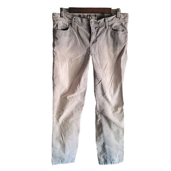 Free People Skinny Leg Low Rise washed out Gray Corduroy Pants Womens 28 - Picture 1 of 12
